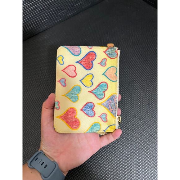 Y2K Dooney & Bourke Clutch Change Purse‎ Heart Key Chain & Hang Tag - Picture 4 of 9